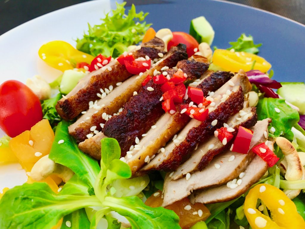 Duck Salad With Chilli And Lime Dressing Healthy Thai Food Recipes